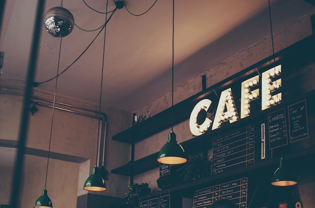 Photo by <a href="https://unsplash.com/@mparzuchowski?utm_content=creditCopyText&utm_medium=referral&utm_source=unsplash">MichaĆ Parzuchowski</a> on <a href="https://unsplash.com/photos/photography-of-cafe-with-led-signage-and-pendant-lamps-and-menu-boards-ItaV89TNkks?utm_content=creditCopyText&utm_medium=referral&utm_source=unsplash">Unsplash</a>