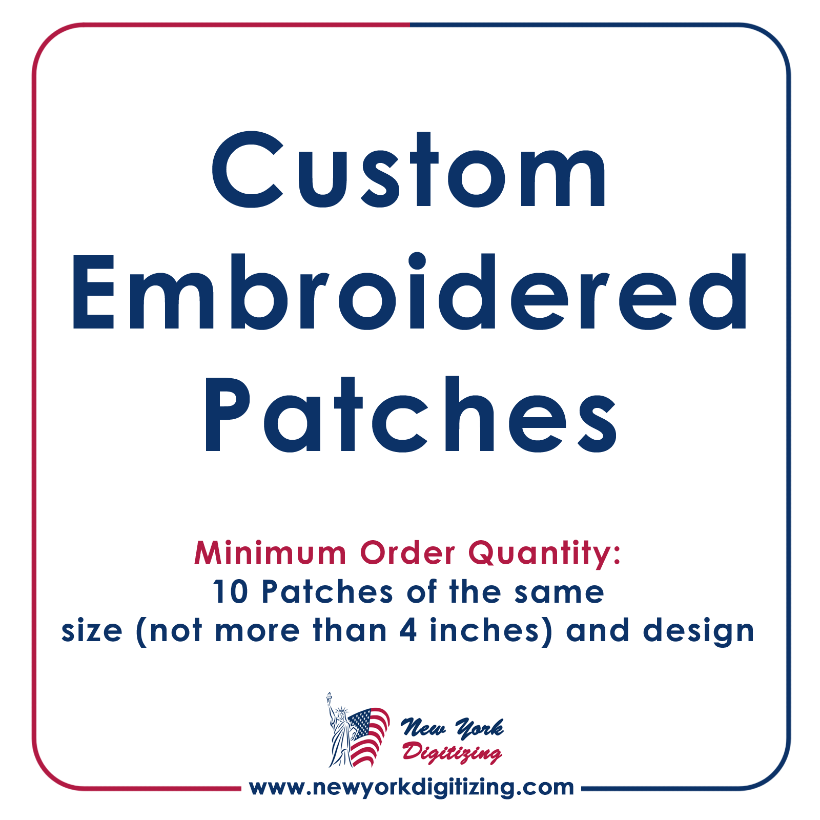 Patch Order Custom Embroidered Patches