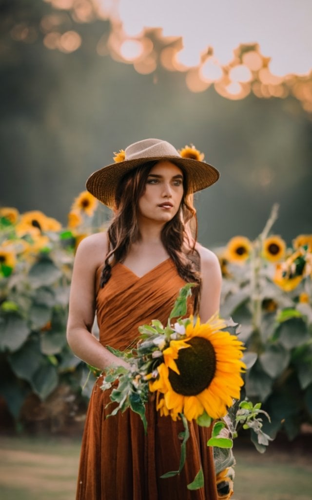 sunflower wedding ceremony