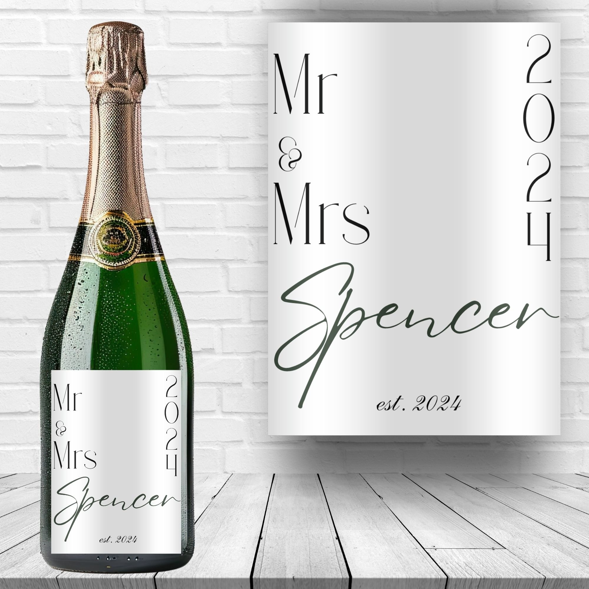 Wedding wine label template - Payhip