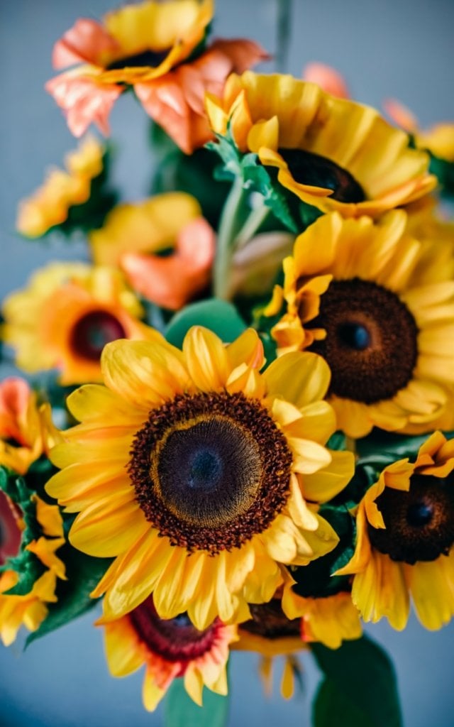 sunflower wedding centerpieces