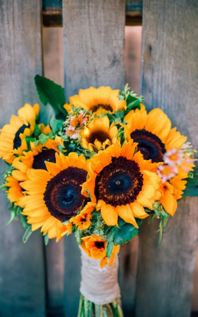 sunflower wedding centerpieces