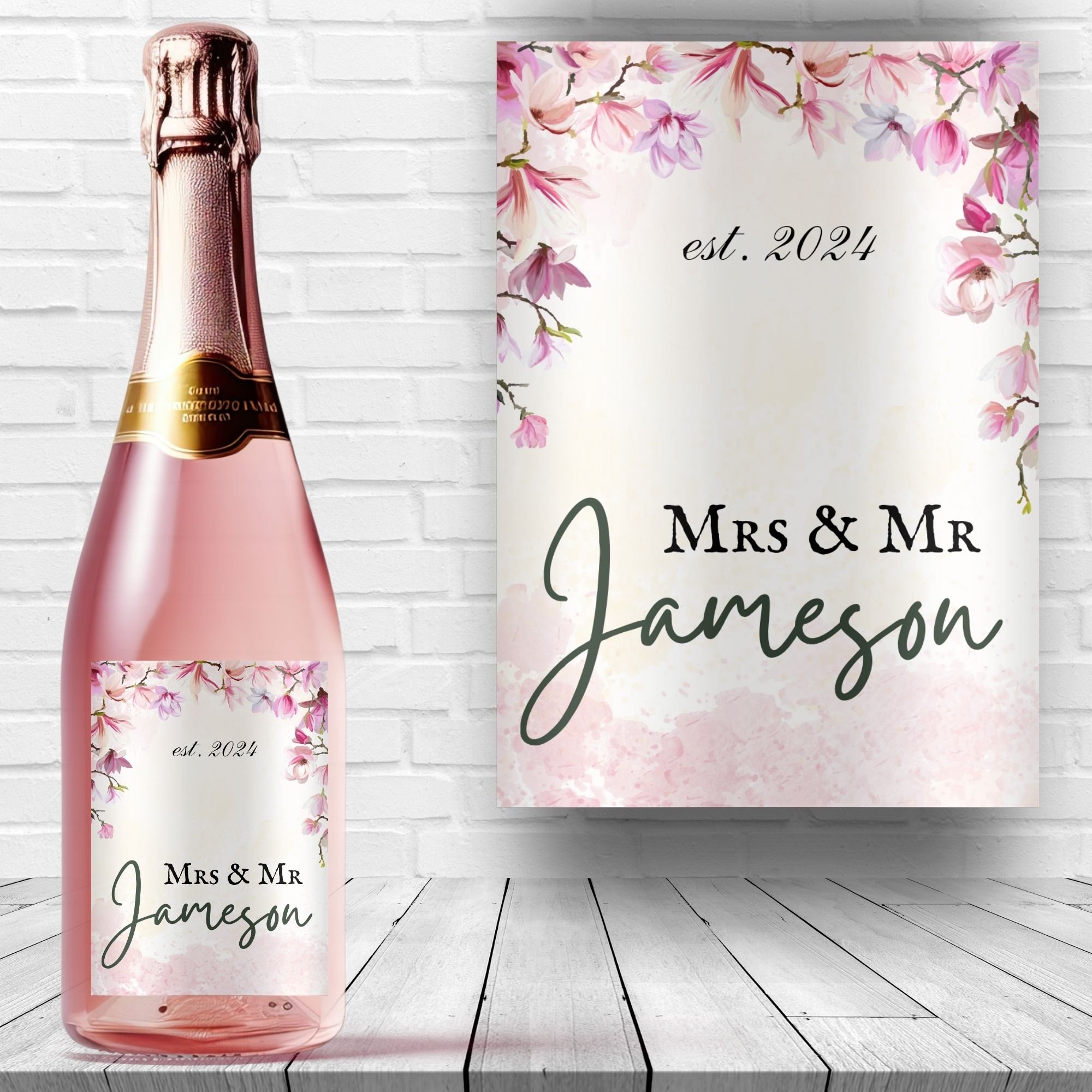 Wedding wine label template - Payhip