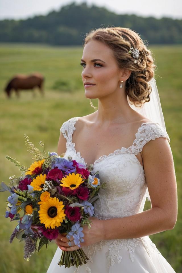 cowboy wedding bouquet