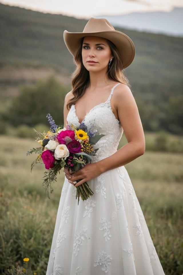cowboy wedding bouquet