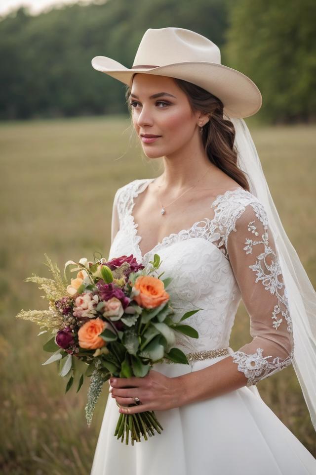 cowboy wedding bouquet