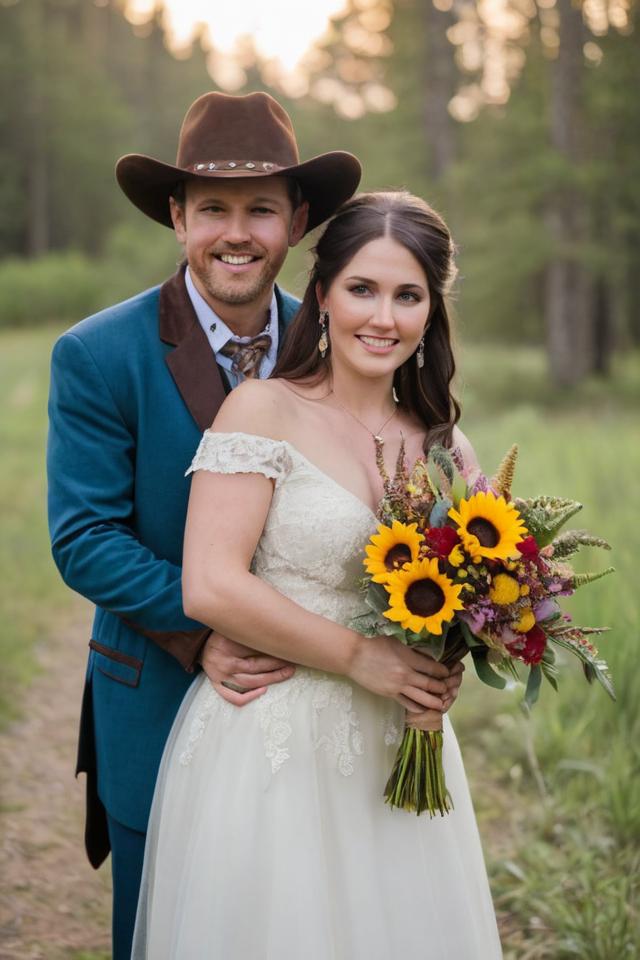 cowboy wedding bouquet