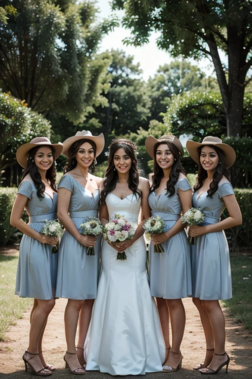 cowboy wedding bridesmaids