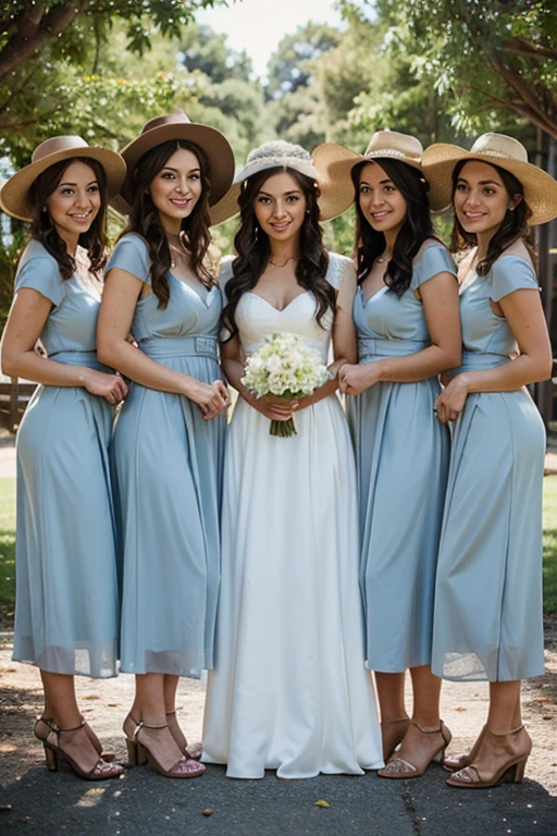 cowboy wedding bridesmaids