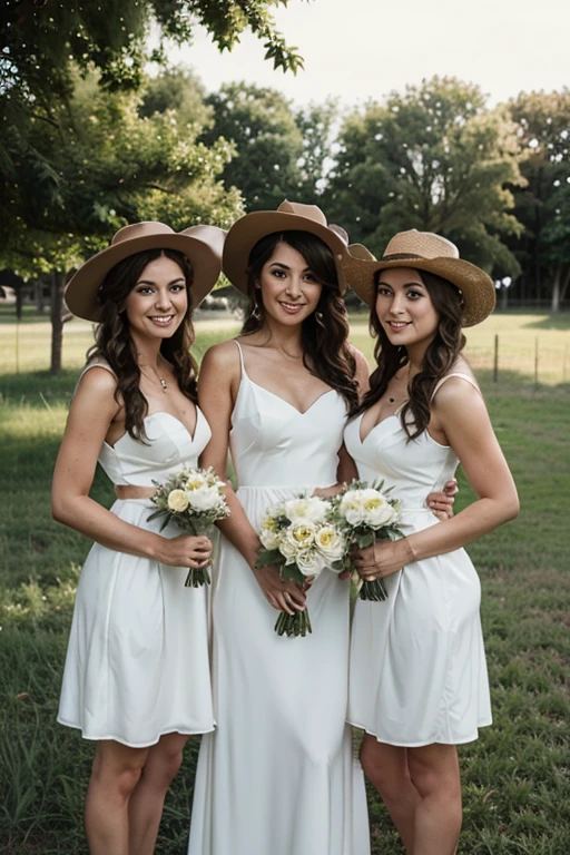 cowboy wedding bridesmaids