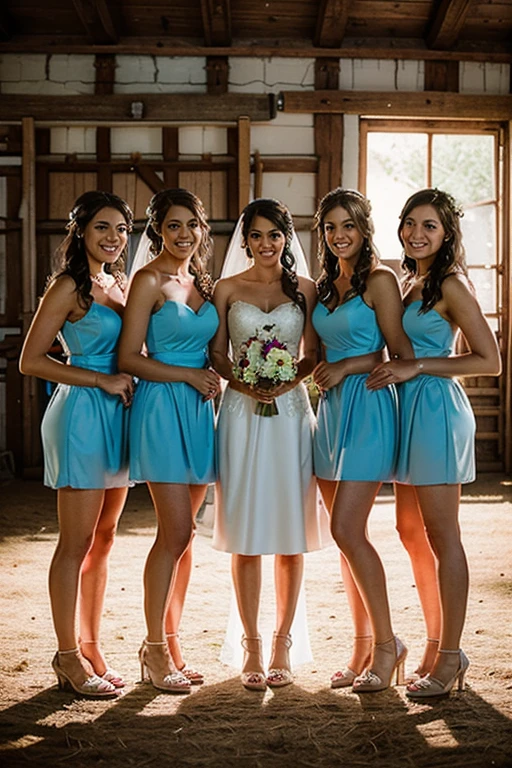 cowboy wedding bridesmaids