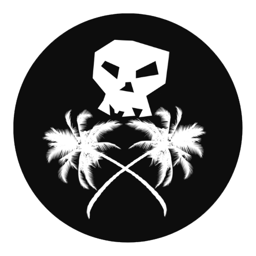 Yesterdays Tomorrow - Logo - Skull and Cross Palms - Travel - Create - Edit - Market