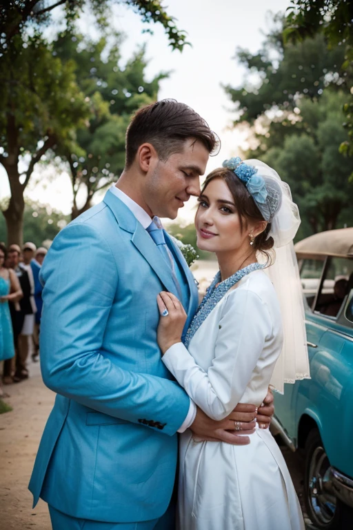 dusty blue wedding