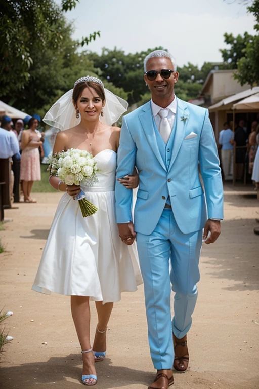 dusty blue wedding