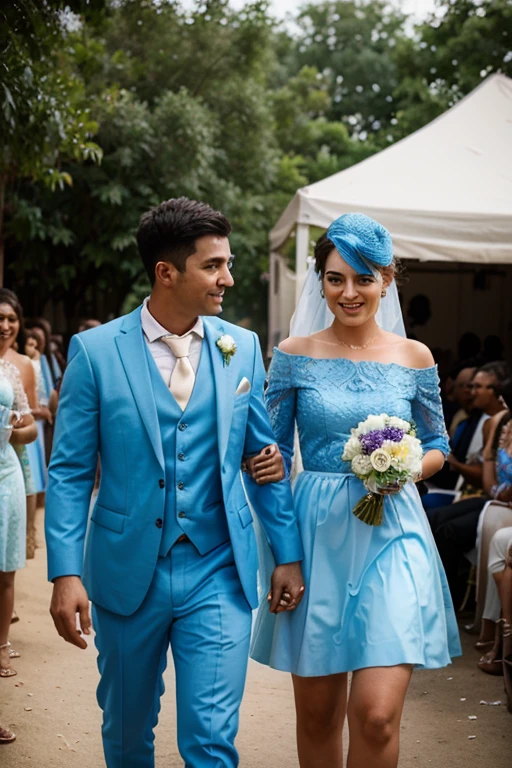 dusty blue wedding