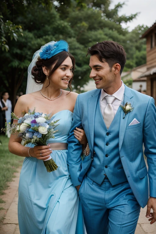 dusty blue wedding