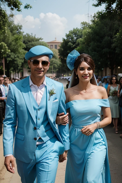dusty blue wedding
