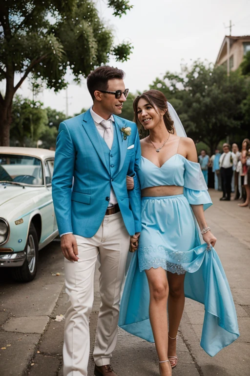 dusty blue wedding