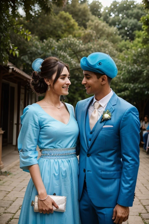 dusty blue wedding