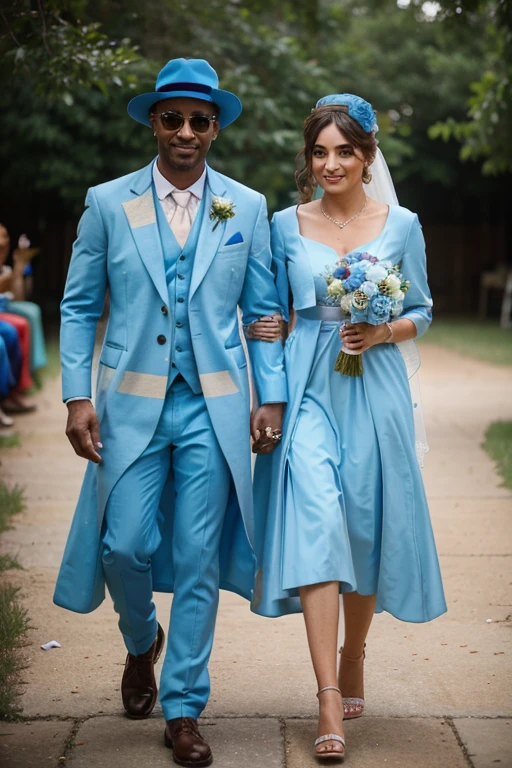 dusty blue wedding