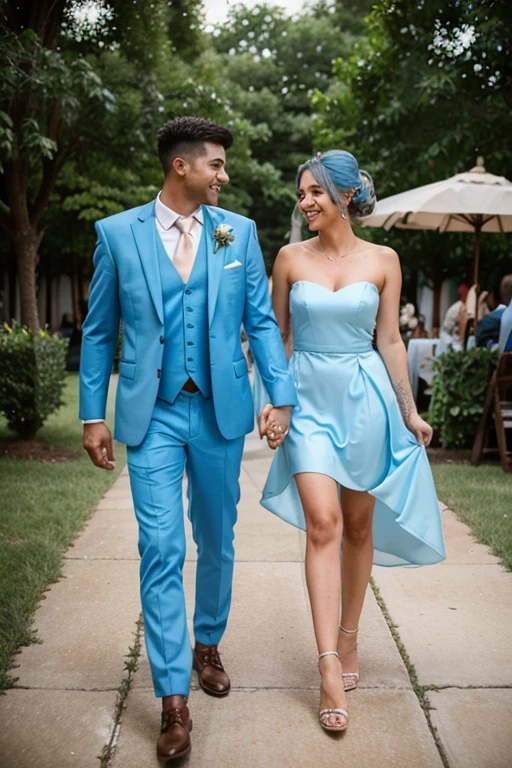 dusty blue wedding