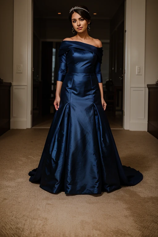 navy blue wedding dress