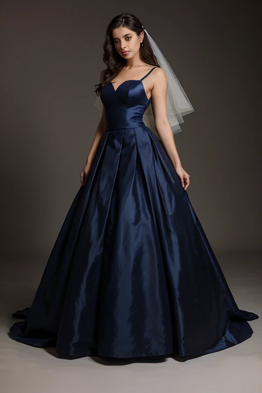 navy blue wedding dress