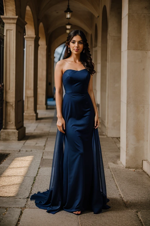 navy blue wedding dress