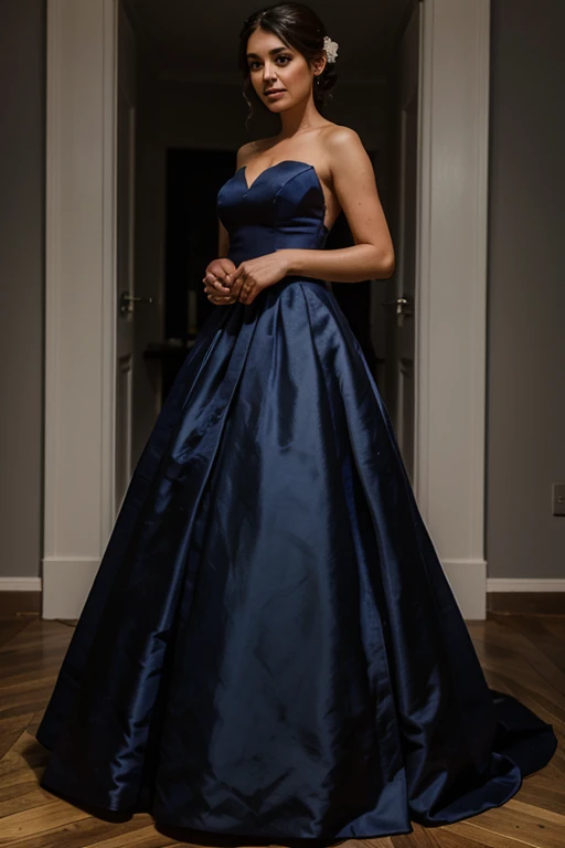 navy blue wedding dress
