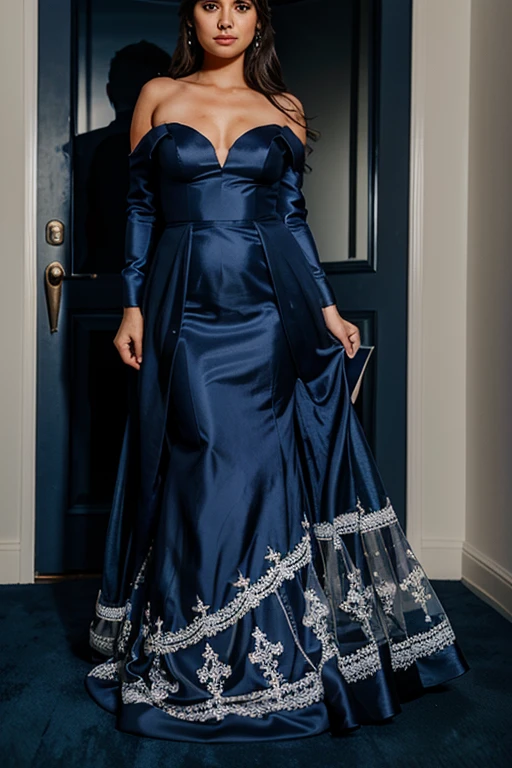 navy blue wedding dress