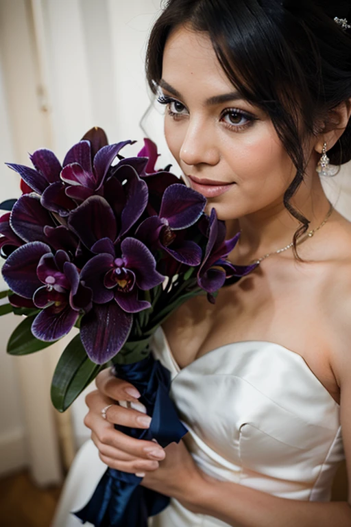 navy blue wedding bouquet