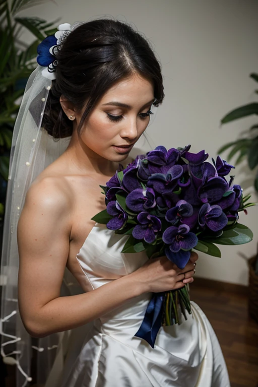 navy blue wedding bouquet