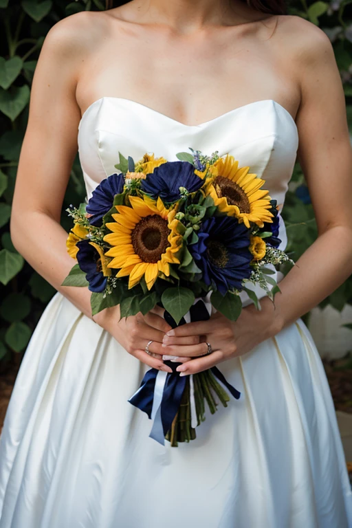 navy blue wedding bouquet