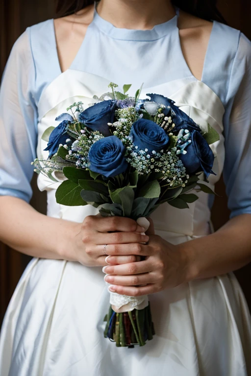 navy blue wedding bouquet