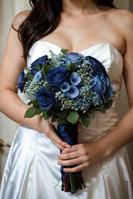 navy blue wedding bouquet