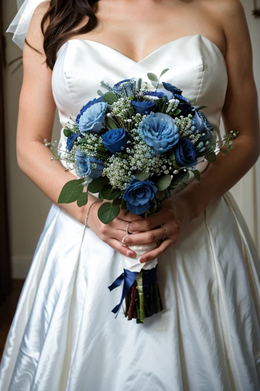 navy blue wedding bouquet