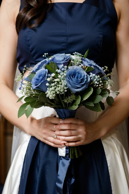 navy blue wedding bouquet