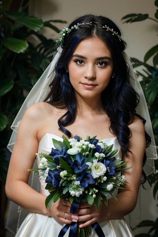 navy blue wedding bouquet