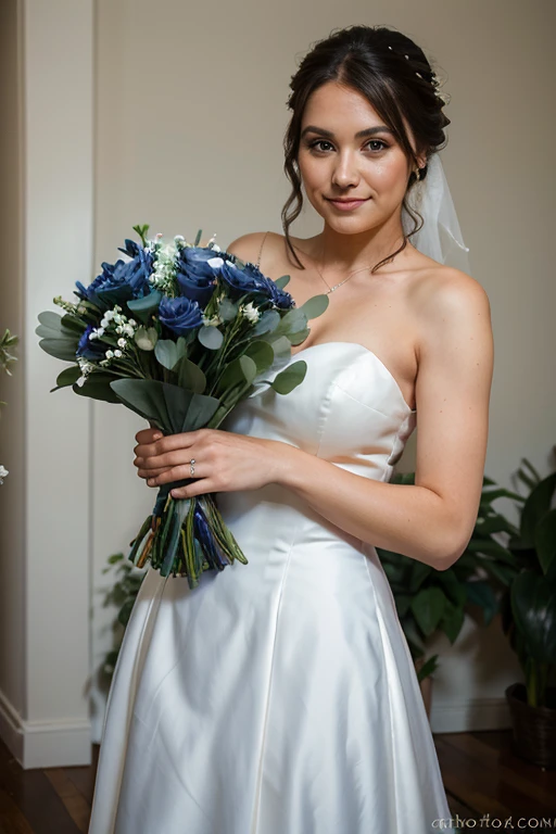 navy blue wedding bouquet