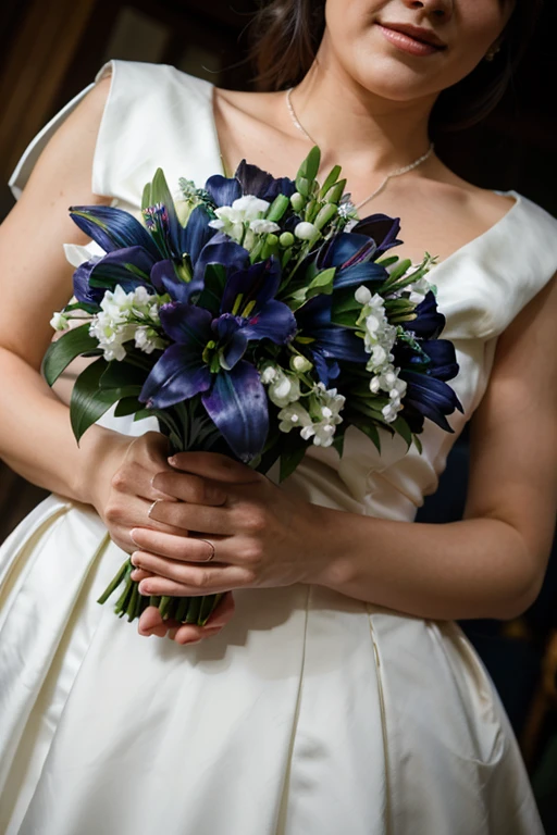 navy blue wedding bouquet