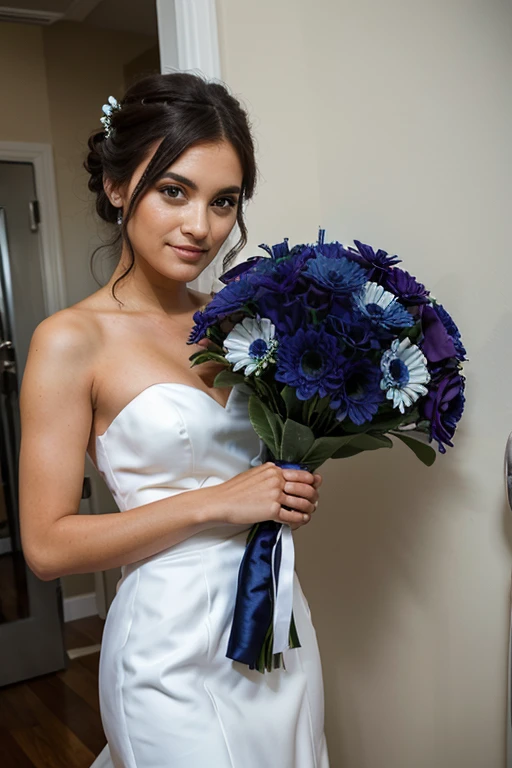 navy blue wedding bouquet
