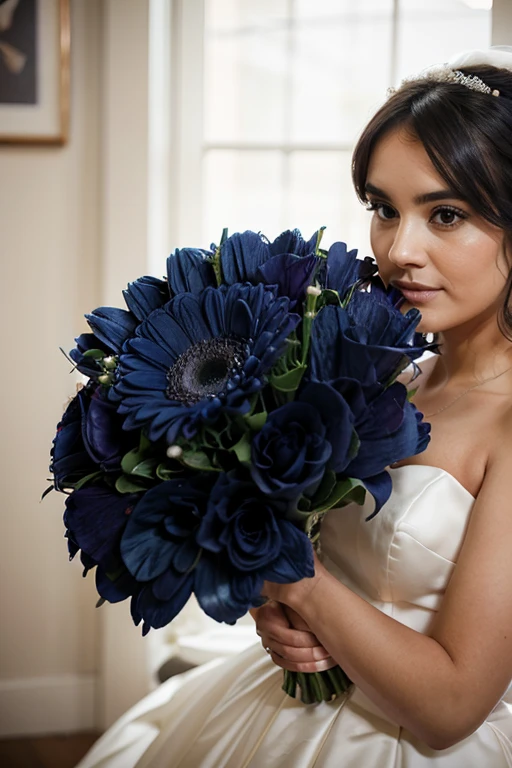 navy blue wedding bouquet