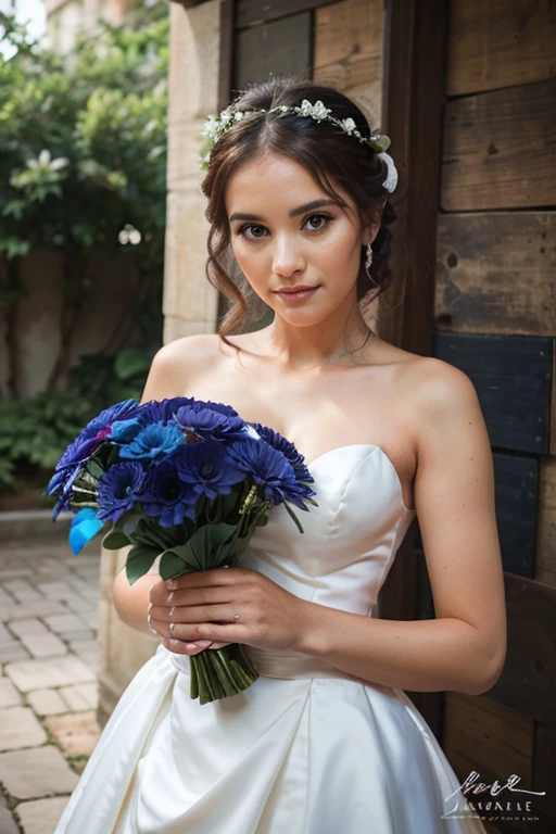 navy blue wedding bouquet