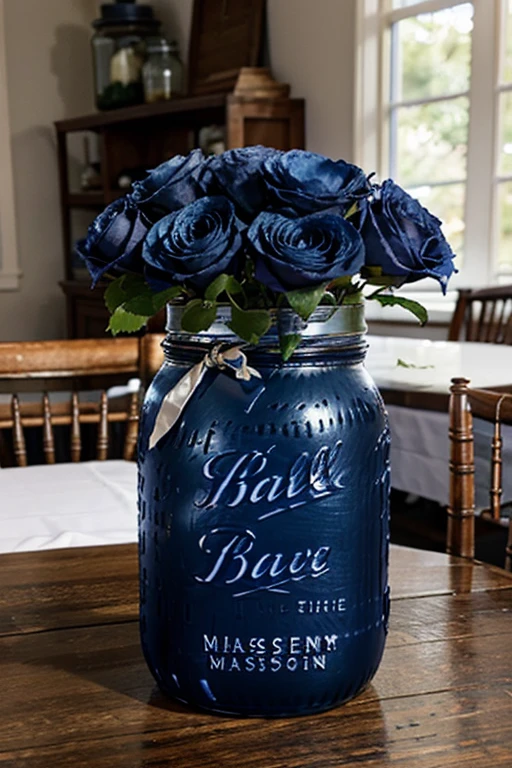 navy blue wedding centerpieces