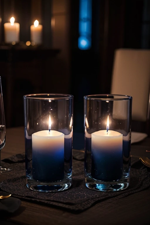 navy blue wedding centerpieces