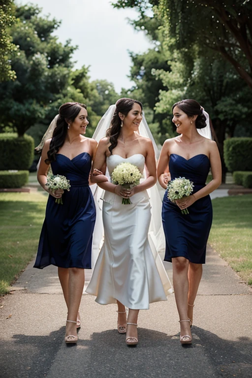 navy blue bridesmaids