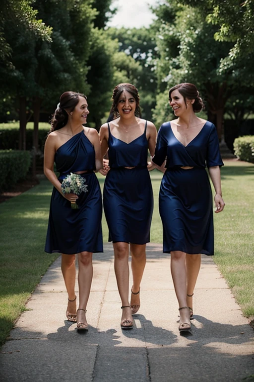 navy blue bridesmaids