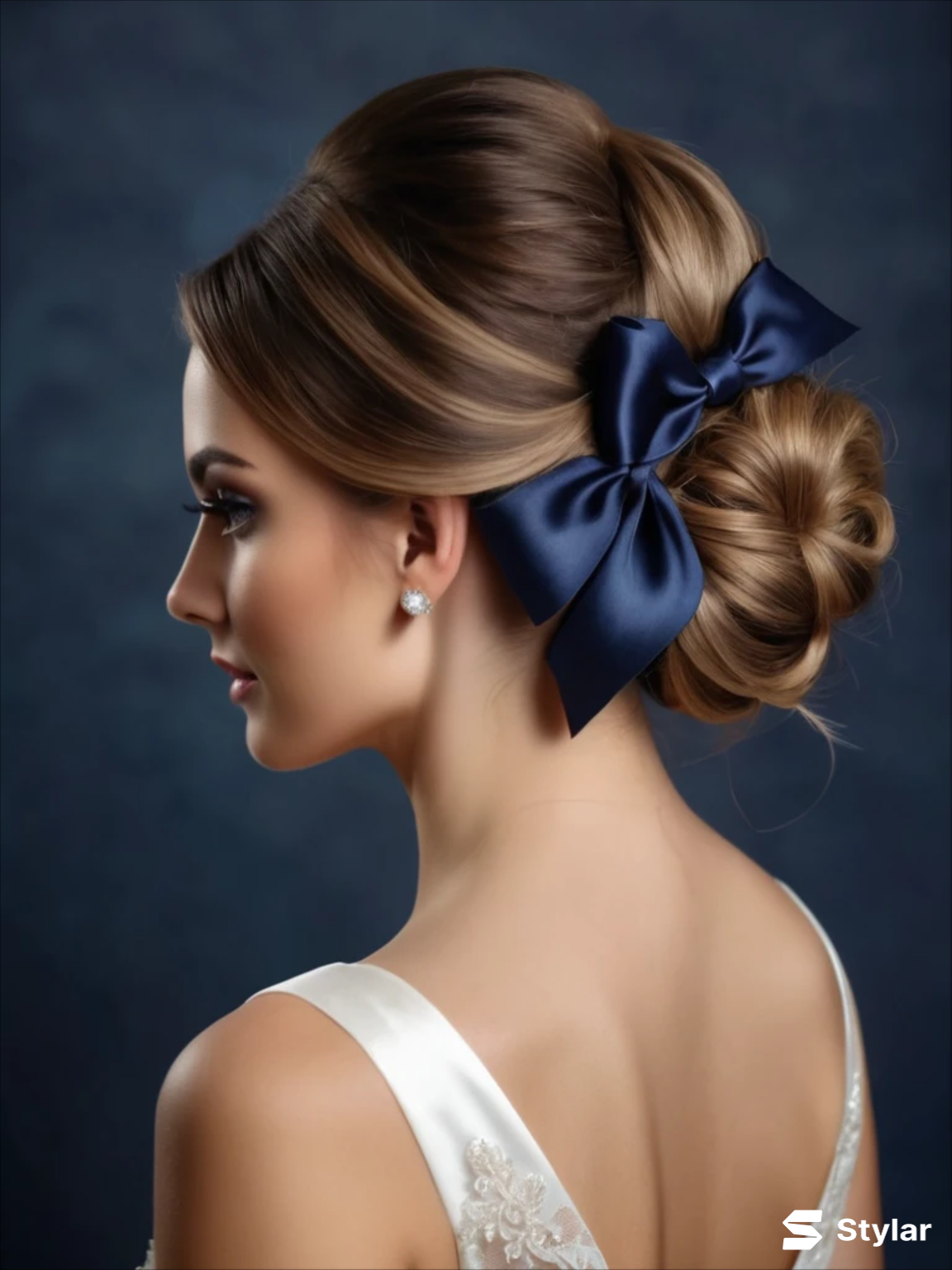navy blue wedding hairstyles