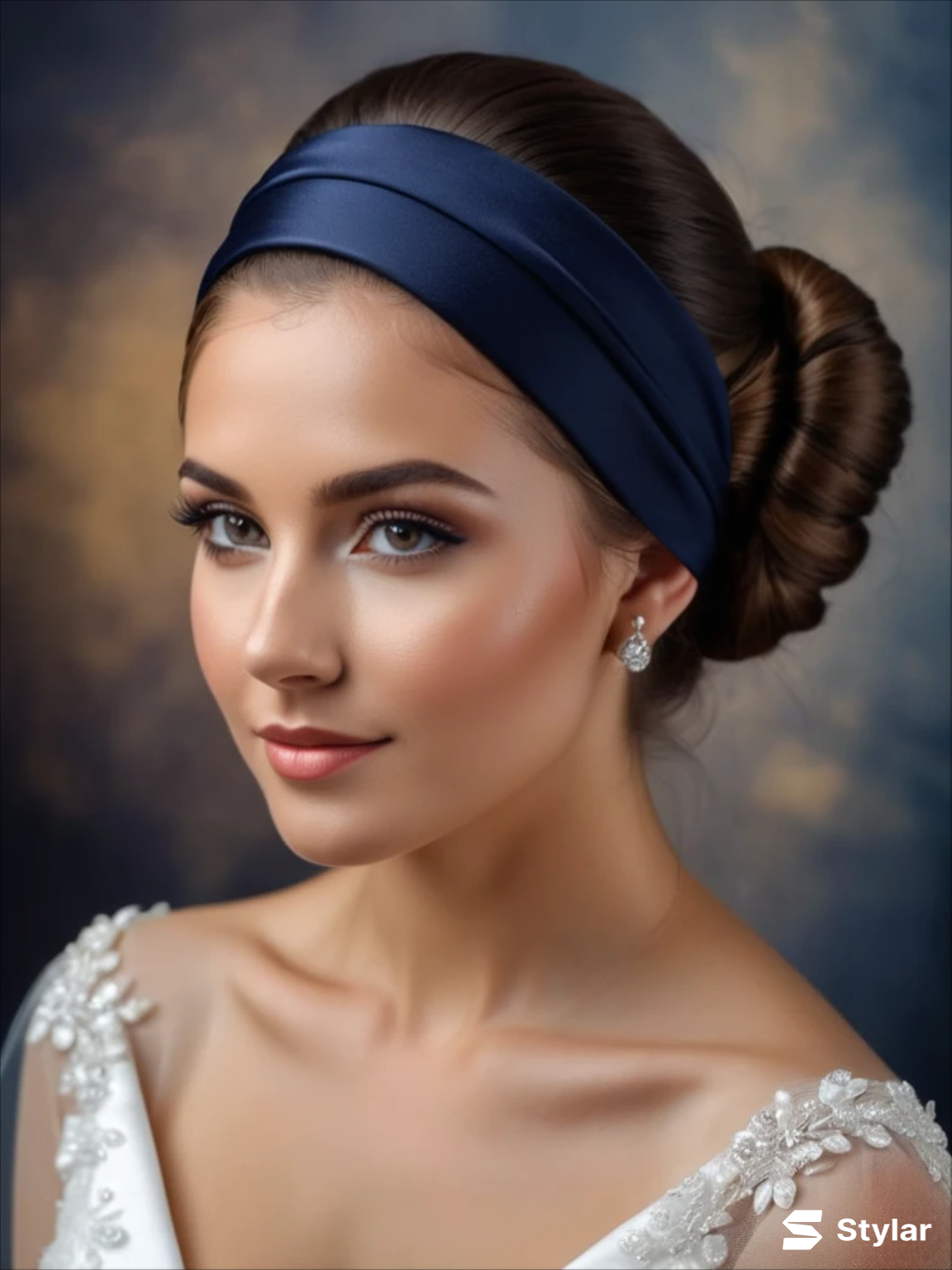 navy blue wedding hairstyles