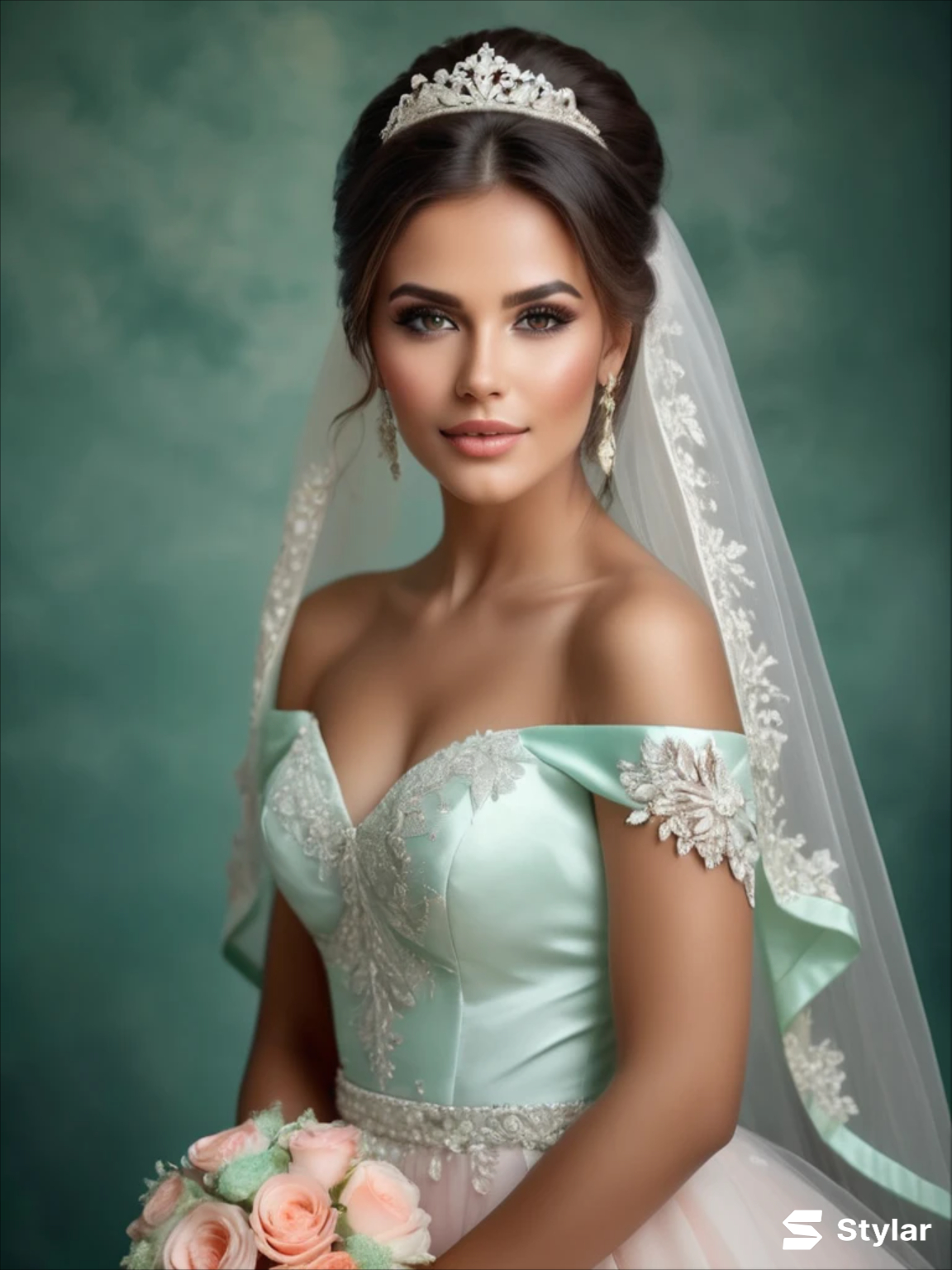 mint and blush spring wedding colors